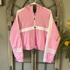 Adidas Pink Windbreaker
